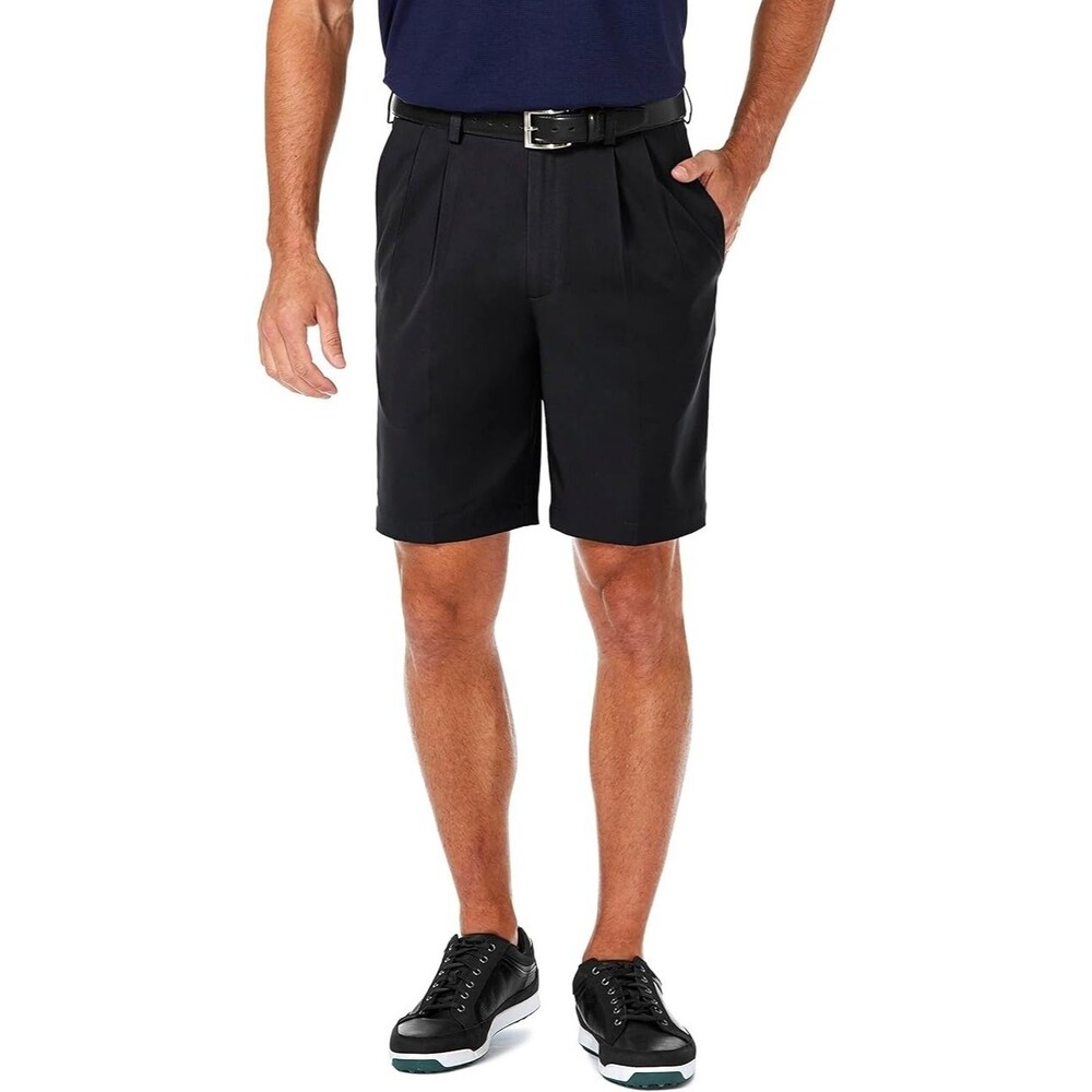 NEW Haggar Men's shorts Cool 18 Pro 4 Way Stretch Expandable 32